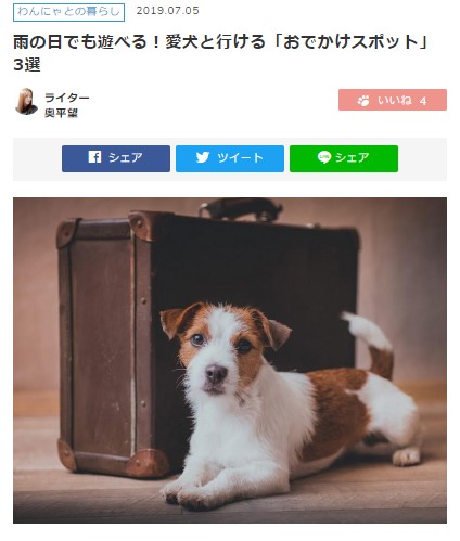 わんにゃ365に愛犬ヴィレッジが掲載されました